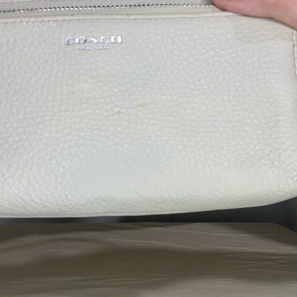 Coach White Leather Wristlet - Picture 11 of 11